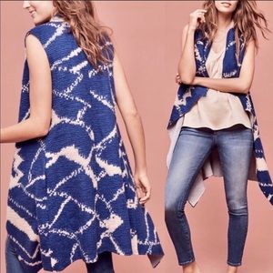 Anthropologie Tabitha Long Sweater Vest Duster NWT